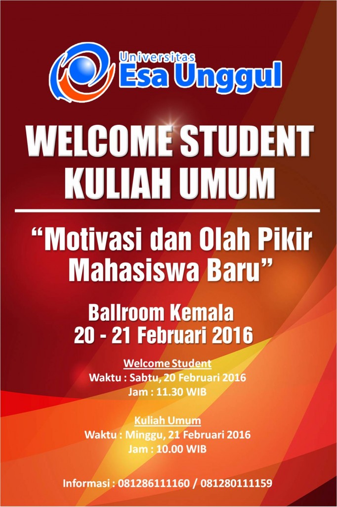 Welcome Student Program Paralel Universitas Esa unggul