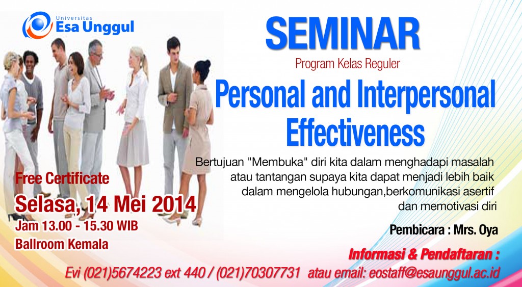 Universitas Esa Unggul menyelenggarakan Seminar