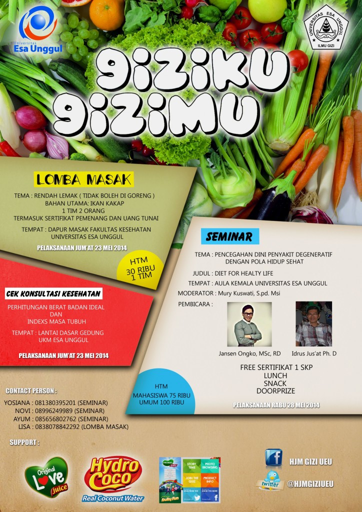 Gizi-ku, Gizi-mu : Seminar, Lomba Masak, dan Cek 