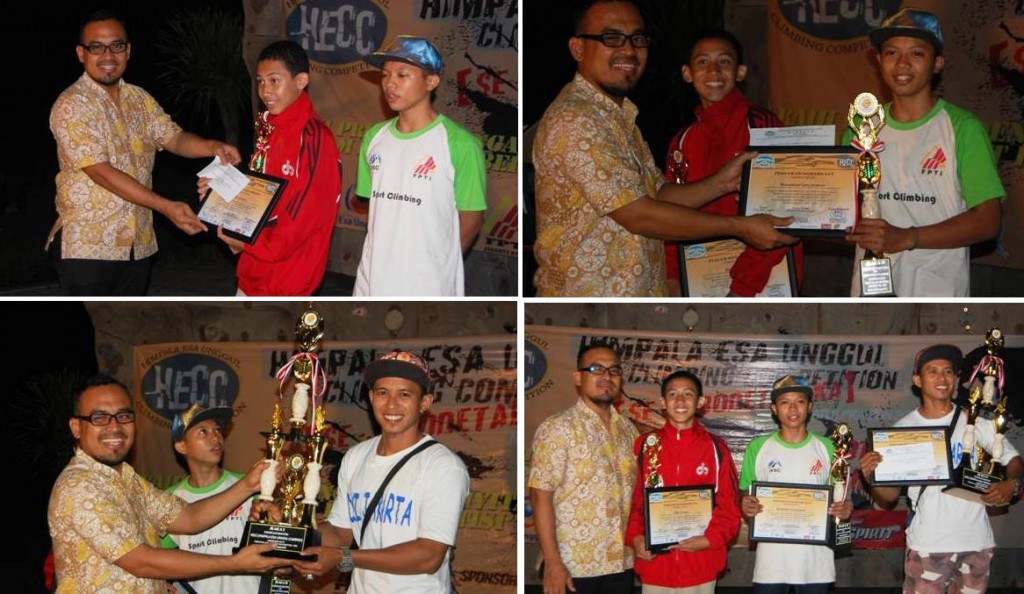 Pemenang Wall Climbing Kategori Putra