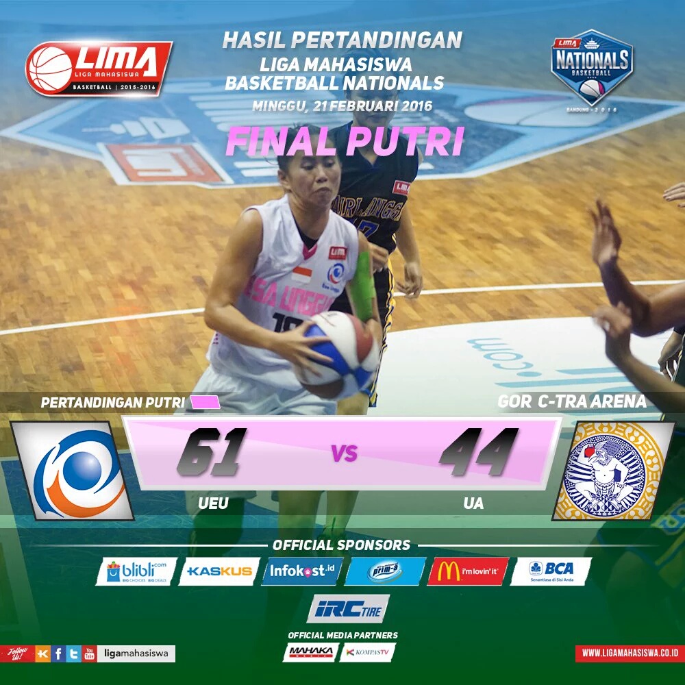 Final Putri Universitas Esa Unggul