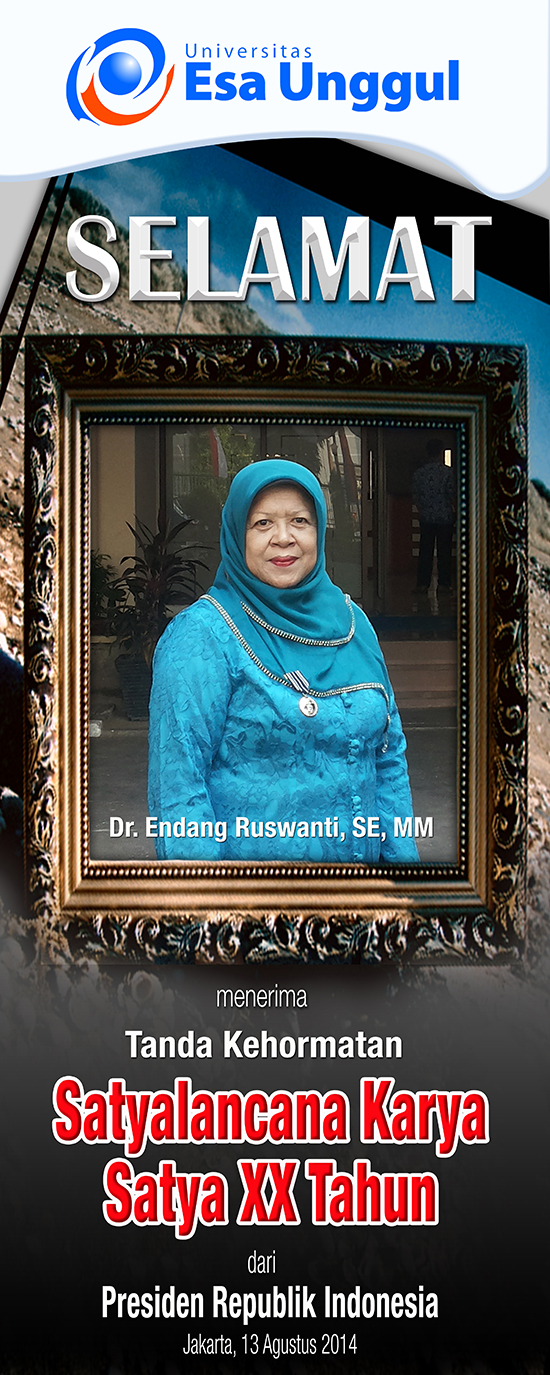 Endang Ruswanti Selamat Dosen Fakultas Ekonomi dan Bisnis Raih SATYALANCANA KARYA SATYA XXX Tahun, Presiden Republik Indonesia 2014