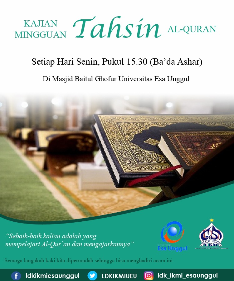 Kajian Mingguan Tahsin Al-Quran