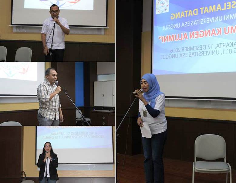 Kata Sambutan Oleh Warek, Alumni dan Panitia