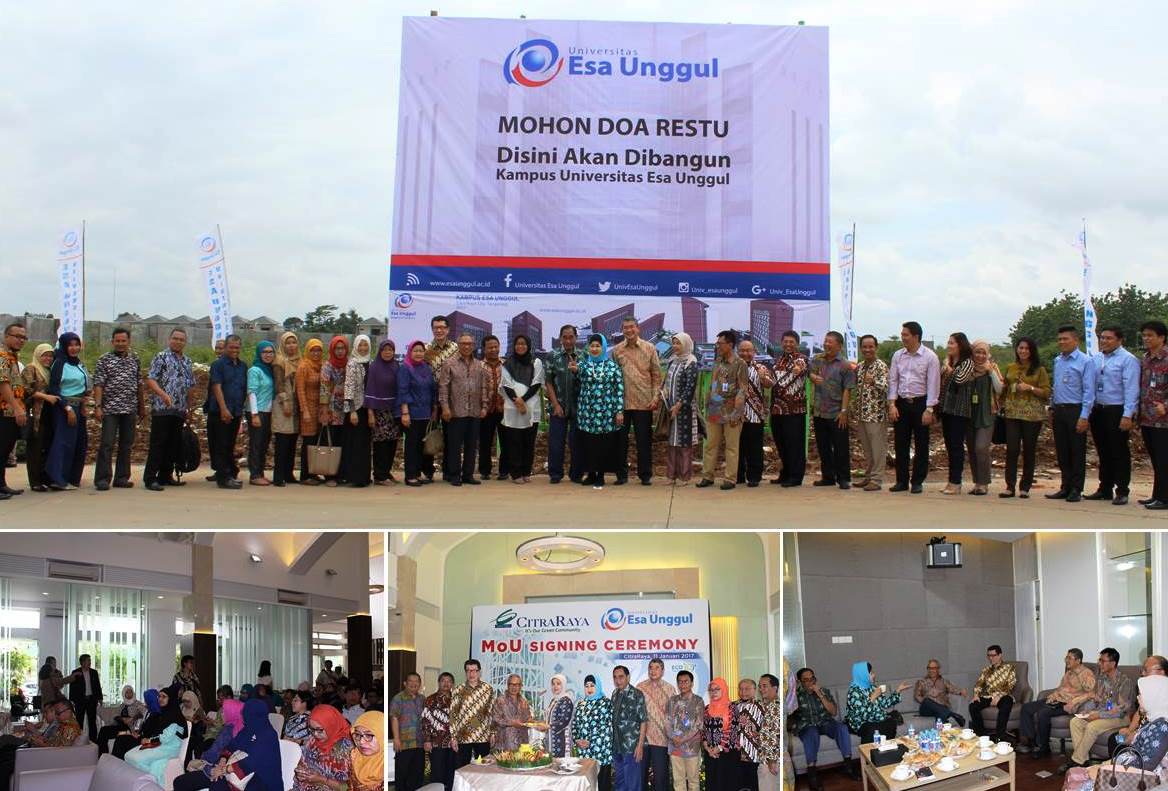 Universitas Esa Unggul Bekerja Sama Dengan CitraRaya Tangerang Segera Membangun Kampus Citra II