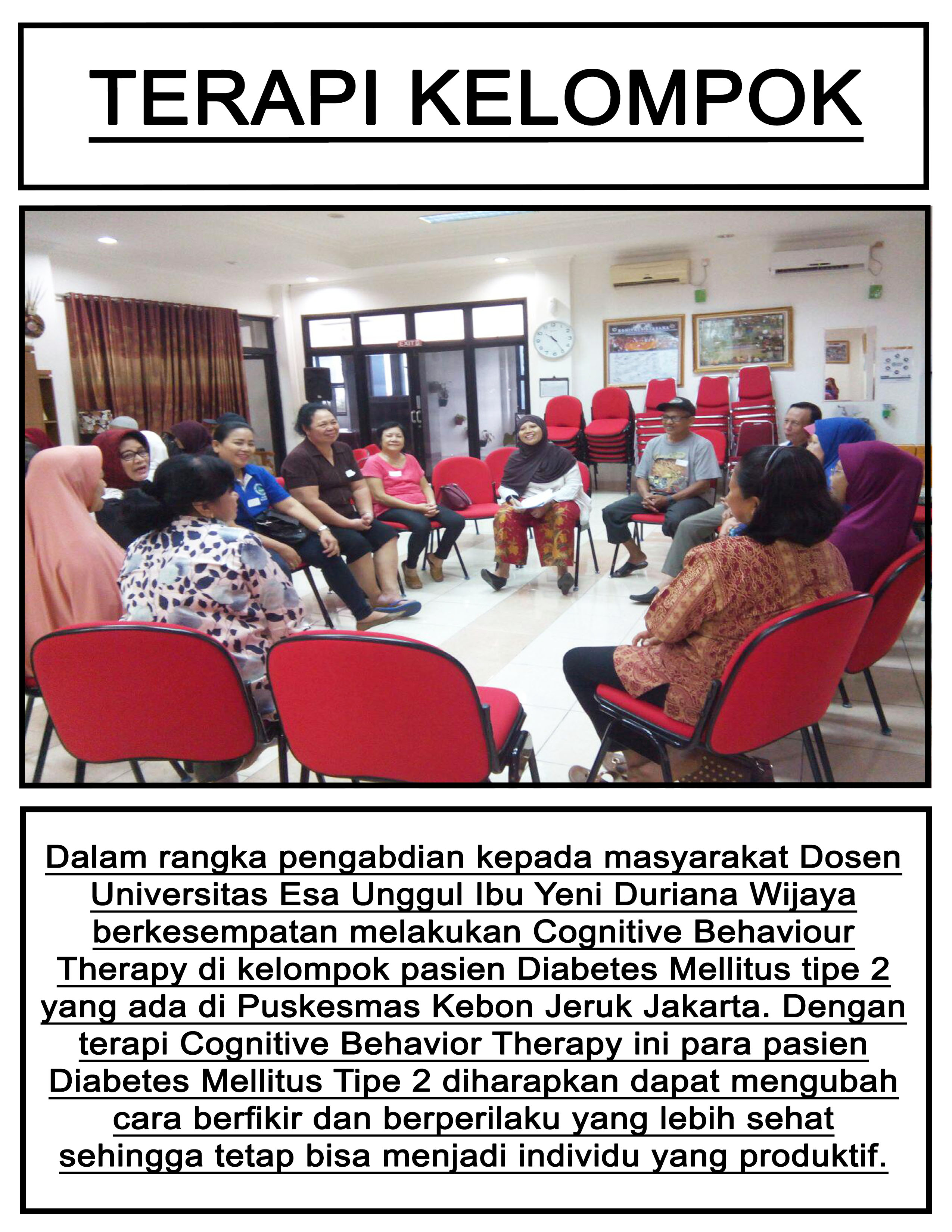 Kegiatan Pengabdian Masyarakat oleh Dosen Psikologi Universitas Esa Unggul di Puskesmas Kebon Jeruk, Jakarta Barat