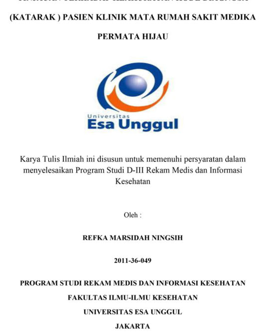 Universitas Esa Unggul  Smart, Creative, and Entrepreneurial