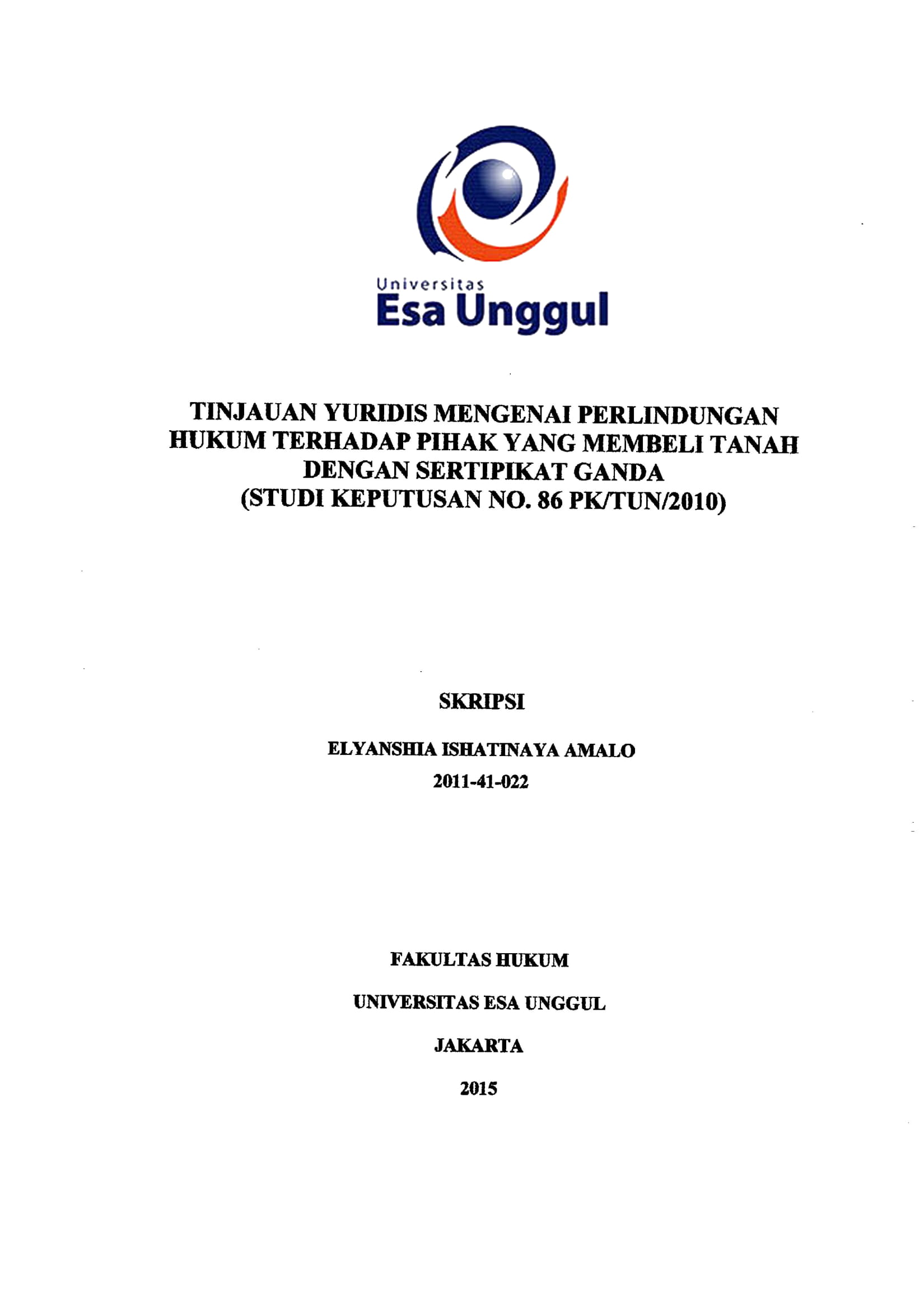 Tinjauan Yuridis Mengenai Perlindungan Hukum Terhadap Pihak