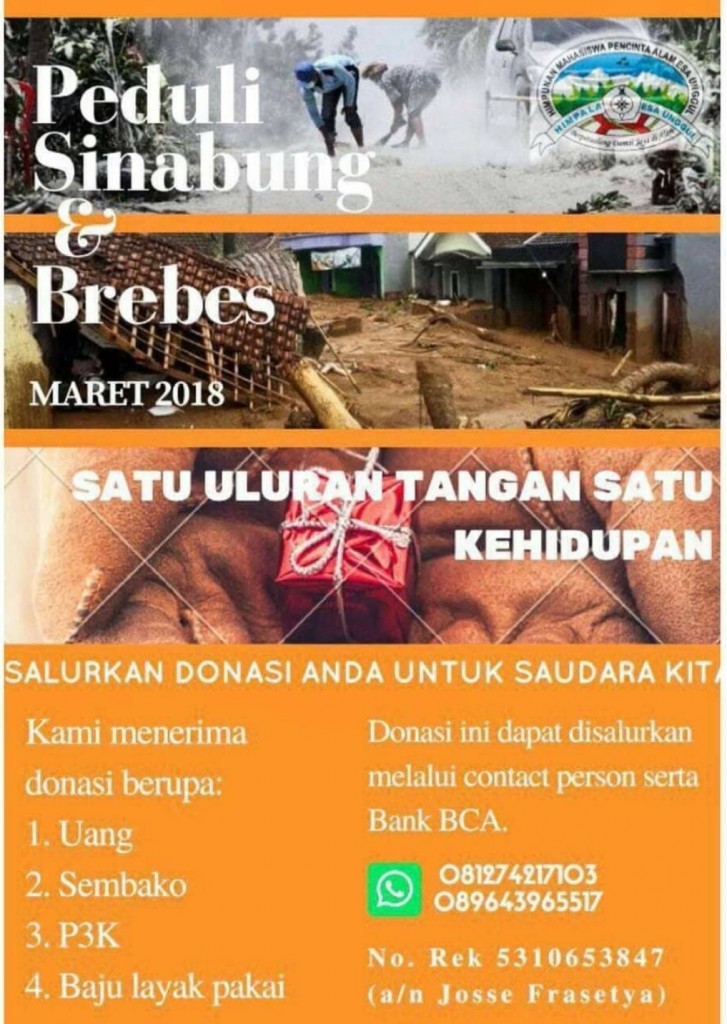 Peduli Sinabung dan Brebes