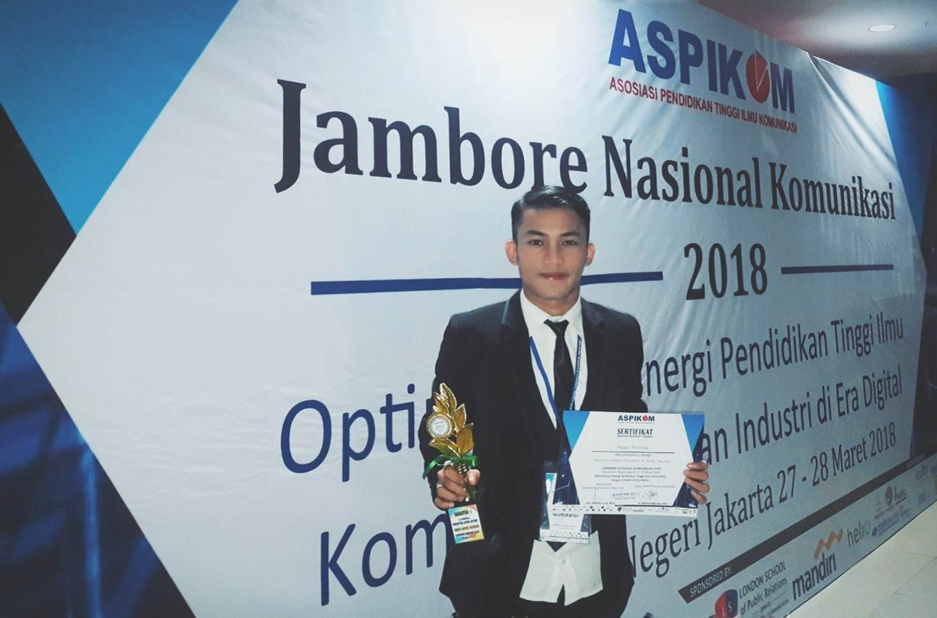 Angga Wiranda meraih juara Harapan 1 di JKN