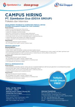pt. djembatan dua - universitas esa unggul