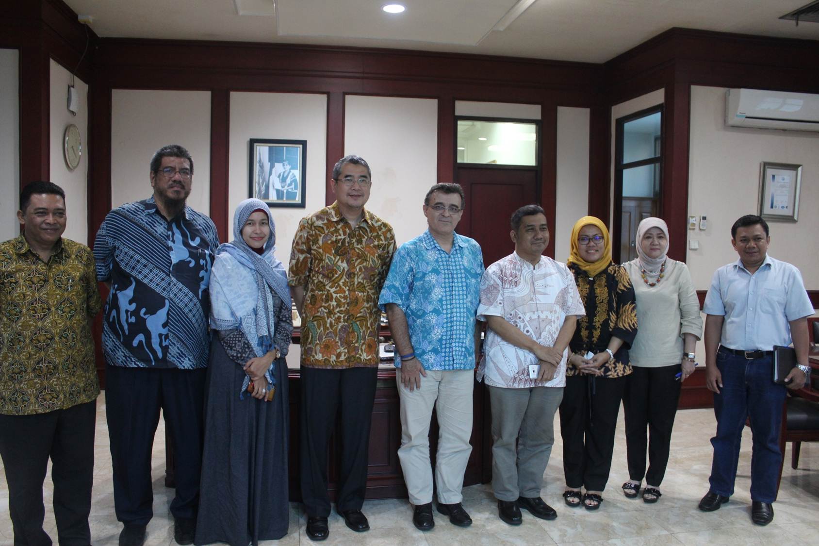 Group photos after the visit