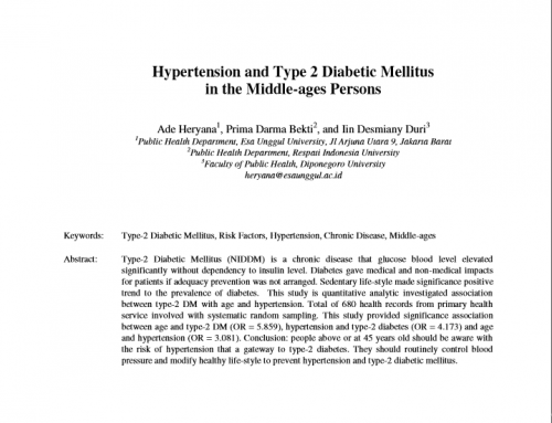 Hypertension and Type 2 Diabetic Mellitus  in the Middle-ages Persons