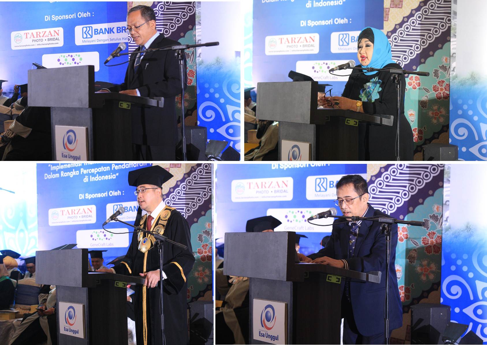 Sejumlah Pembicara Dalam Wisuda Esa Unggul