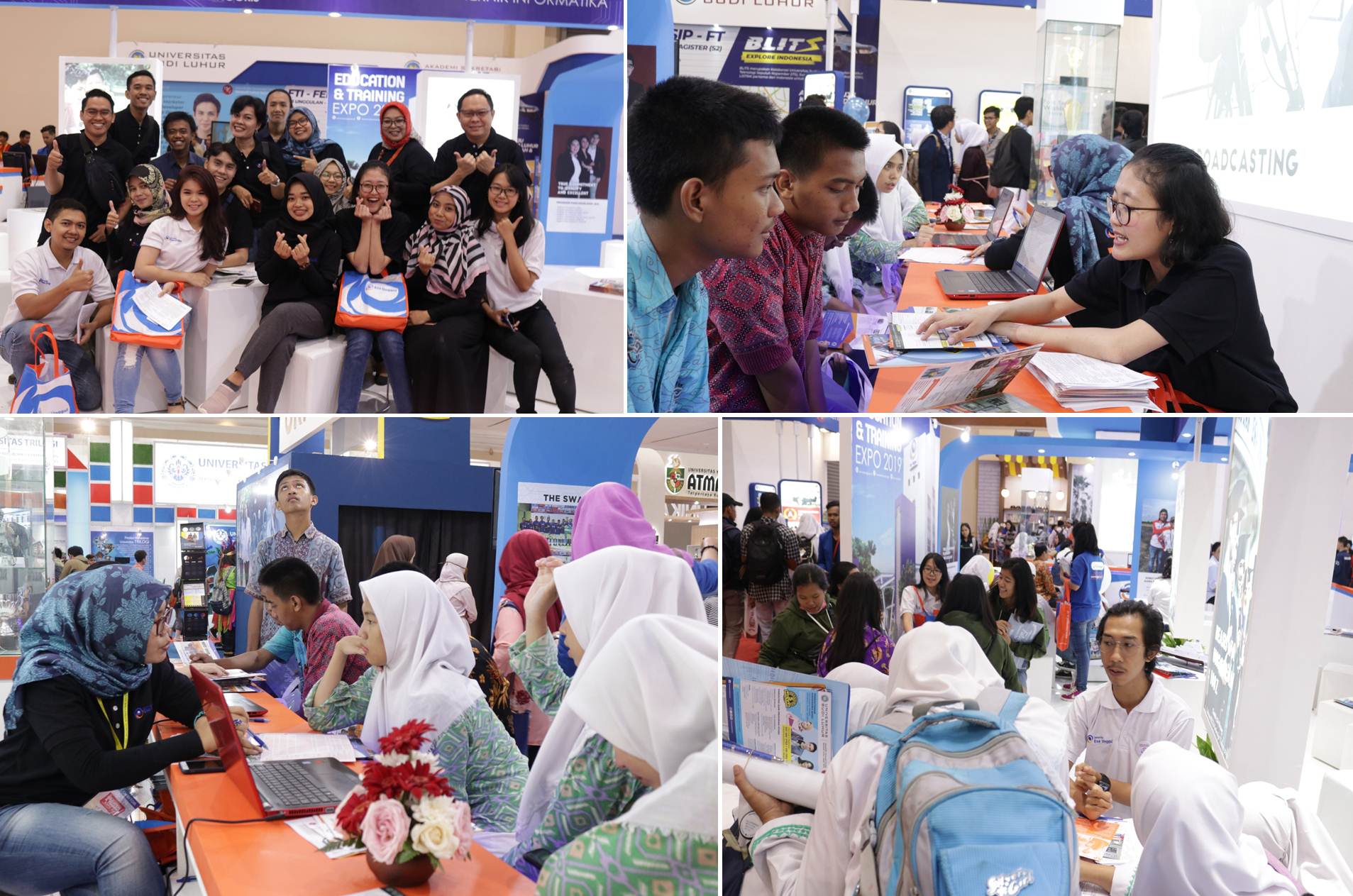 Suasana di Stan Esa Unggul di Pameran IIETE 2019