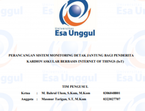 Perancangan Sistem Monitoring Detak Jantung Bagi Penderita Kardiovaskular Berbasis Internet of Things (IoT)