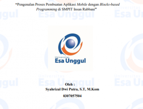 Pengenalan Proses Pembuatan Aplikasi Mobile Dengan Blocks-based Programming Di SMPIT Insan Rabbani