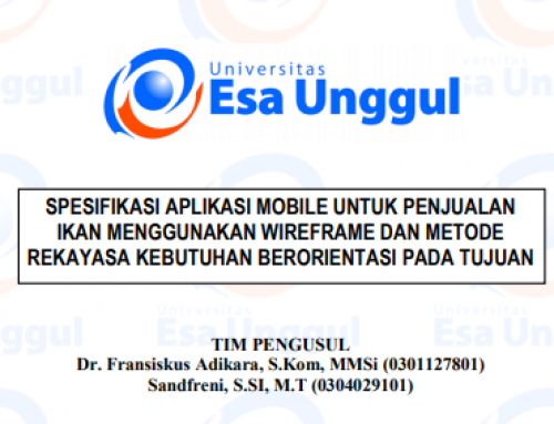 Spesifikasi Aplikasi Mobile Untuk Penjualan Ikan Menggunakan Wireframe Dan Metode Rekayasa Kebutuhan Berorientasi Pada Tujuan