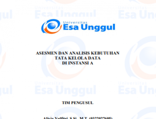Asesmen Dan Analisis Kebutuhan Tata Kelola Data Di Instansi A