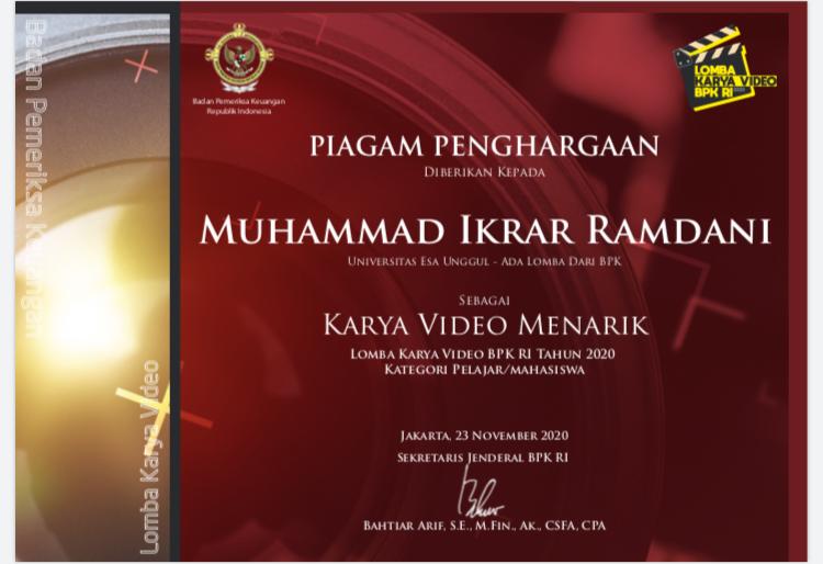 Sertifikat Pemenang Lomba