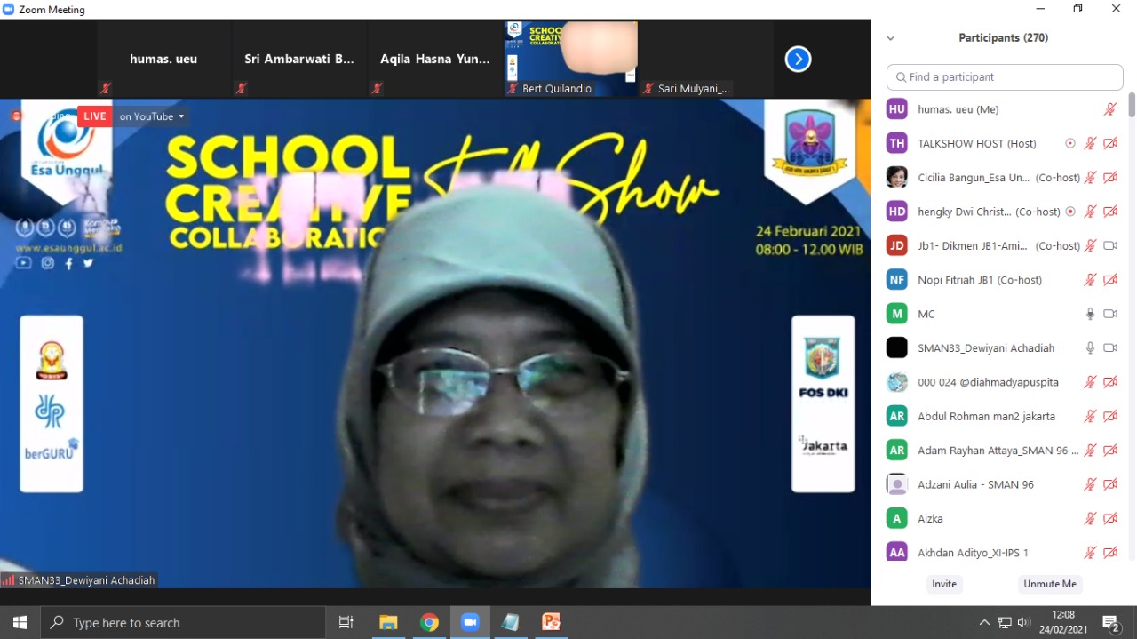 Salah satu pembicara