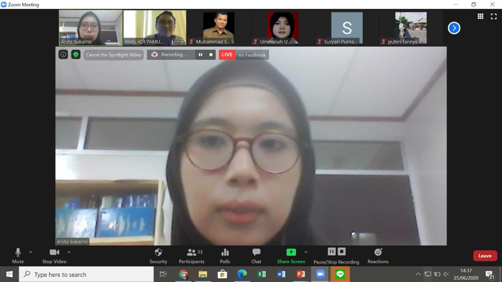 Anita Sukarno Pemberi Materi Forum Ilmiah Dosen