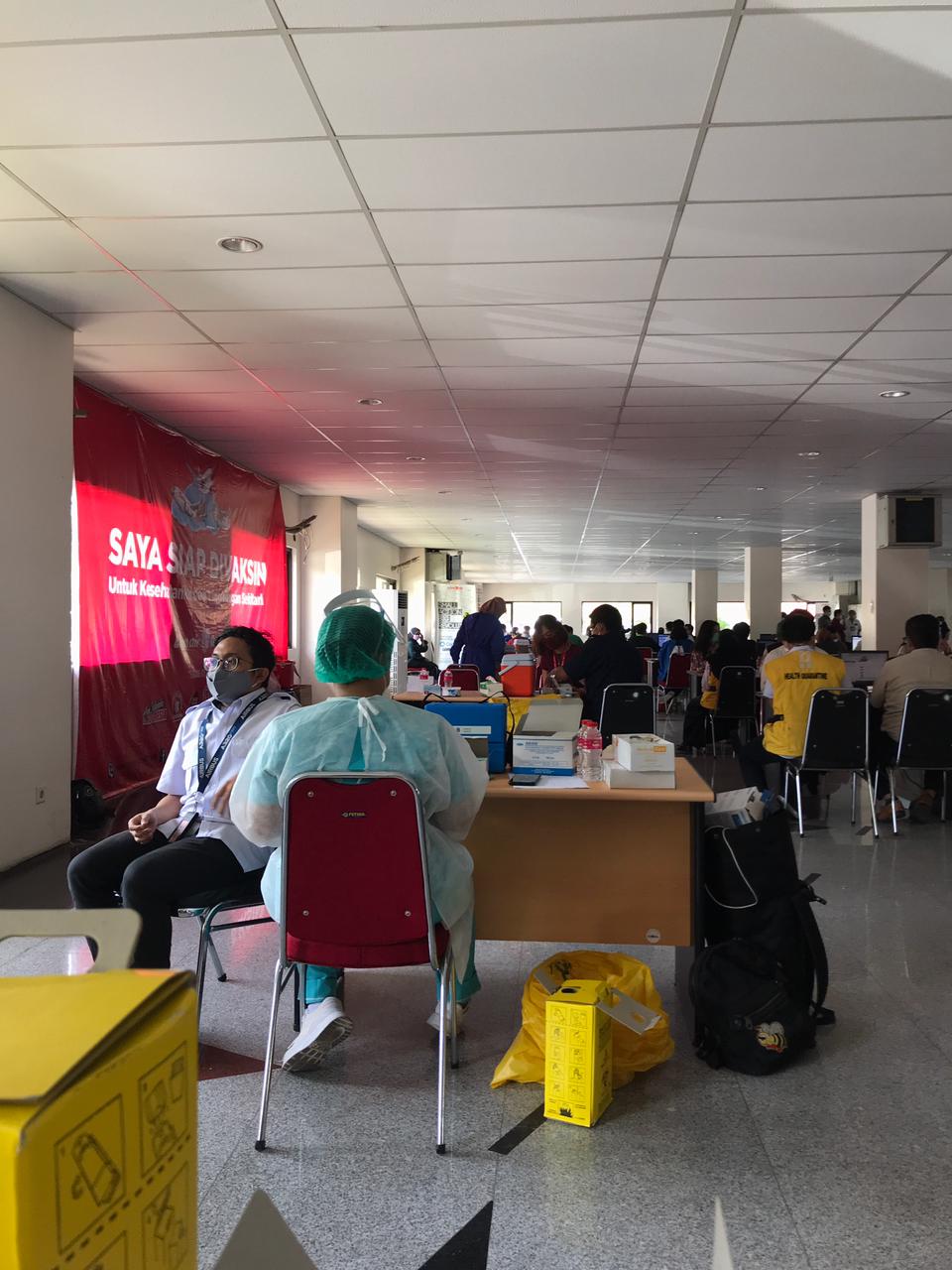 Suasana Saat Vaksinasi