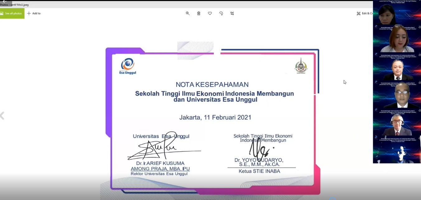 MoU kerjasama UEU dan Inaba