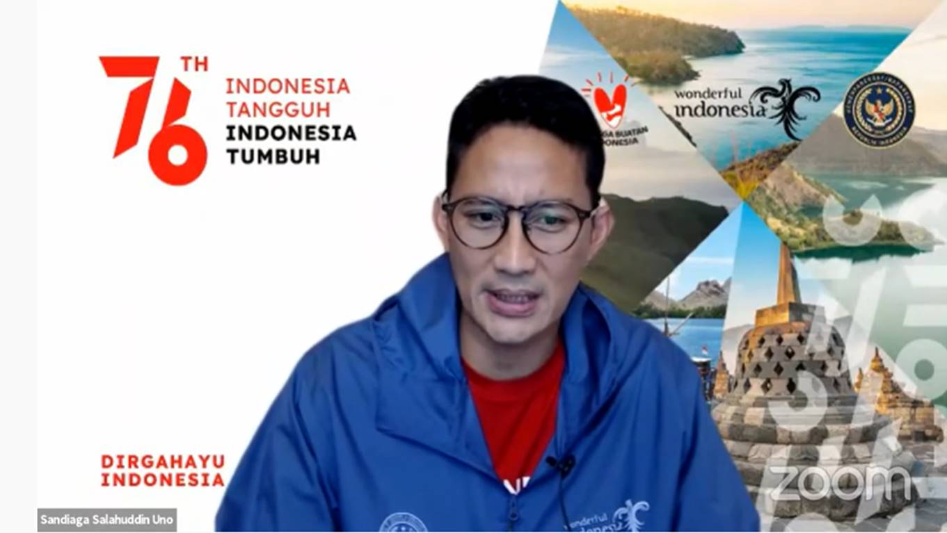 Menteri Parawisata Republik Indonesia, Sandiaga s Uno