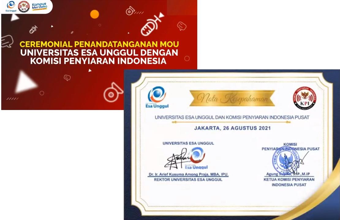 Universitas Esa Unggul Berkolaborasi Bersama Komisi Penyiaran Indonesia Mewujudkan Tenaga Kerja Kompeten di Bidang Penyiaran
