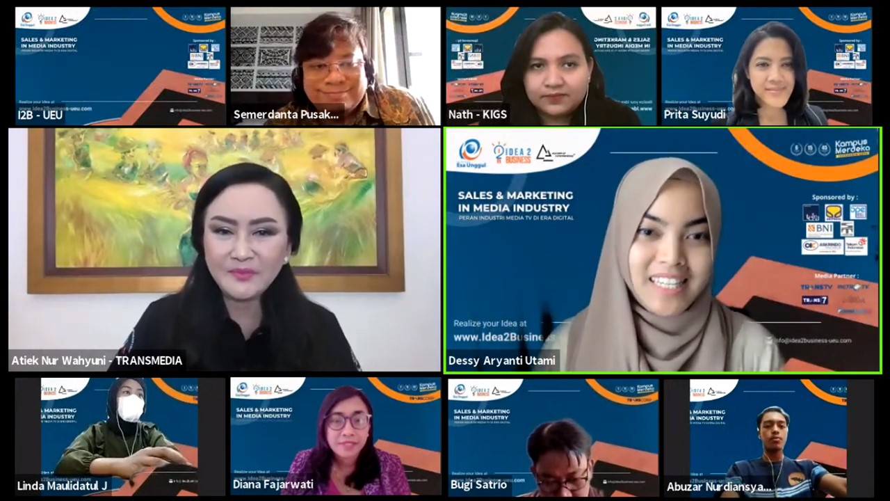 ‘Idea2Business’ International Entrepreneurship Course & Competition Universitas Esa Unggul Gelar Webinar Bersama Trans TV & Trans7