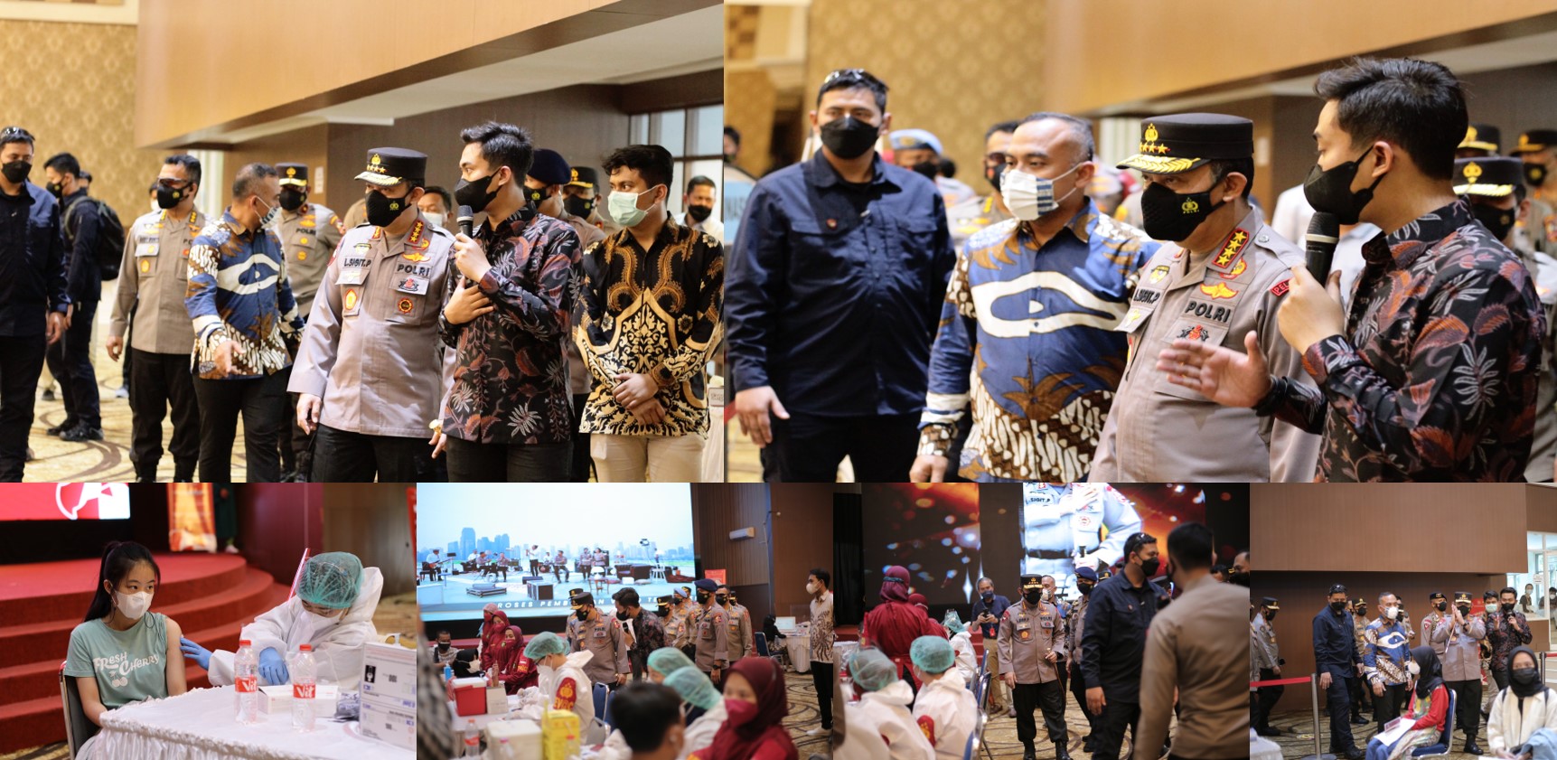 Bersama Kapolri di Acara Vaksinasi