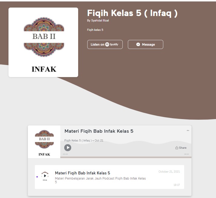 Podcast perwakilan Guru MI Nurul Yaqin