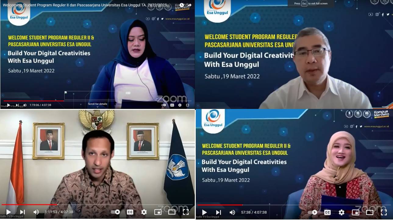 Sambutan di Studium Generale