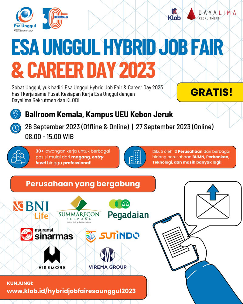 Esa Unggul Hybrid Job Fair & Career Day 2023