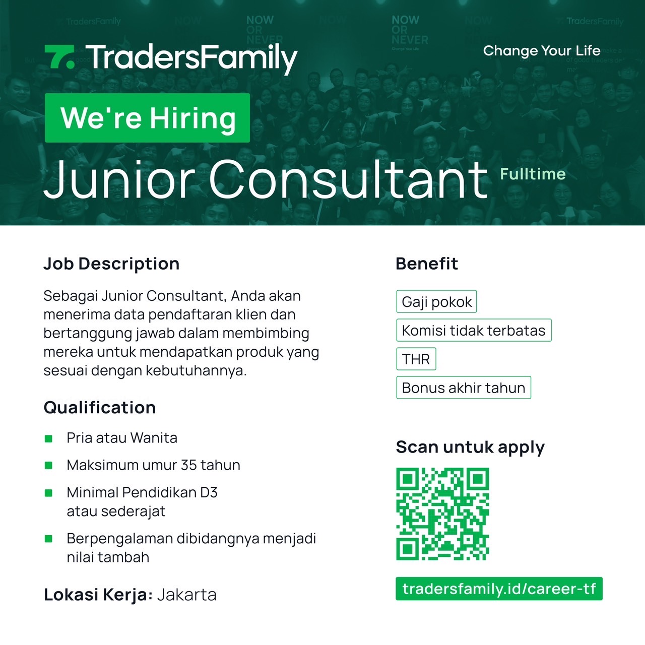 Lowongan PT Traders Family International