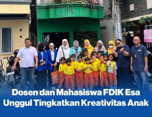 PKM Optimalisasi Dinding Ruang Kelas – Dosen dan Mahasiswa FDIK Esa Unggul Tingkatkan Kreativitas Anak Usia Dini di PAUD Nusa Indah